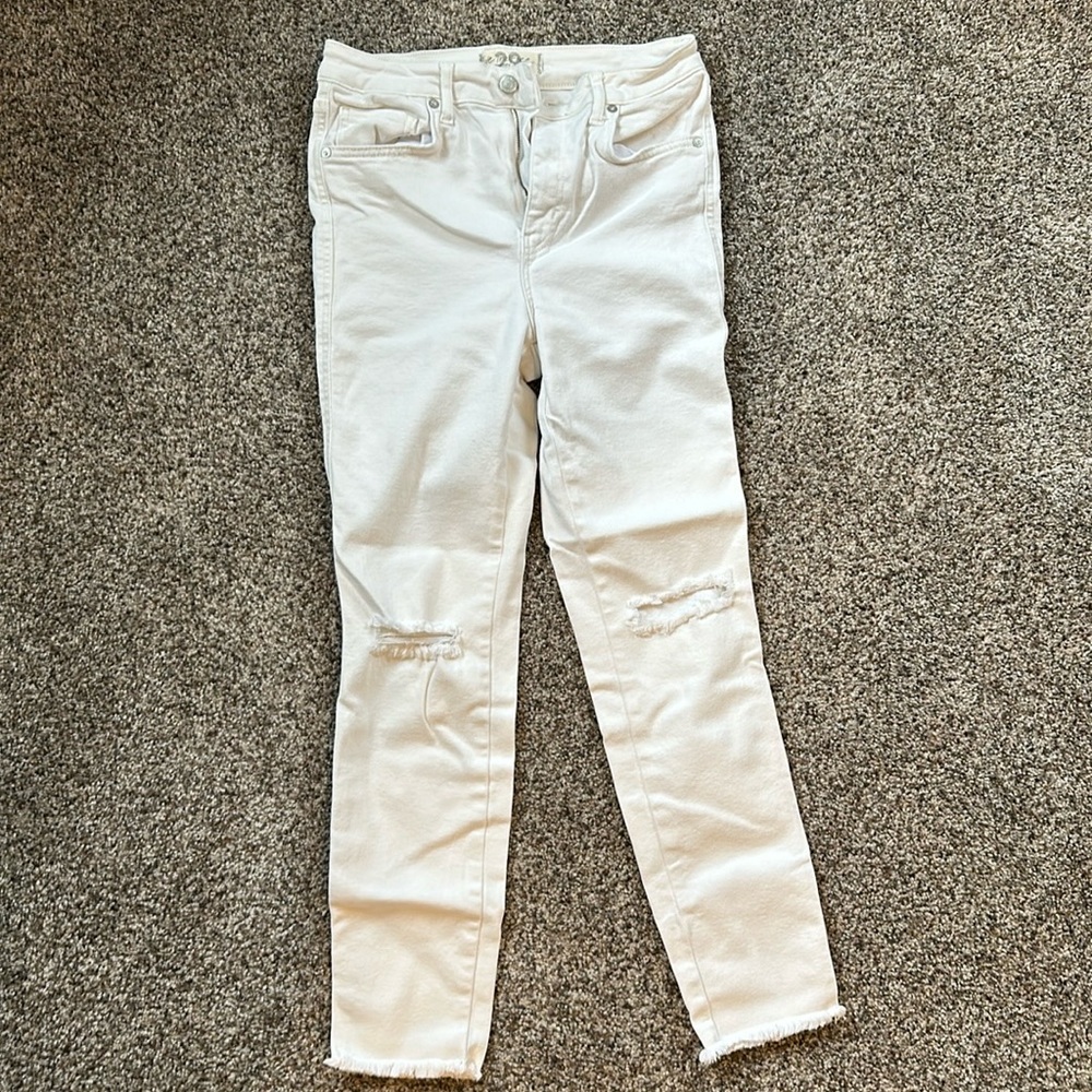 Free People Raw High Rise Jeggings